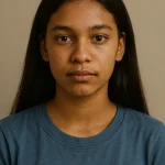 Portrait of 18-year-old African American girl named Aaliyah Brown from Atlanta, Georgia