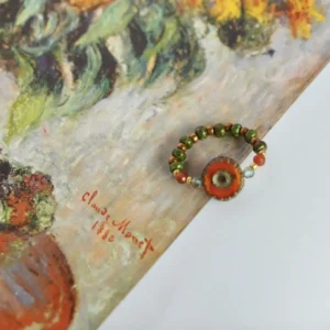 Handmade vintage-style ring showcases original design with timeless charm.