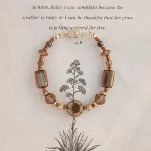 Handmade glass bead bracelet showcases vintage charm with artisan details for everyday elegance.