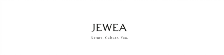 Jewea brand logo featuring a stylized gold double-S monogram on a subtle beige background, representing fine jewelry and accessories.