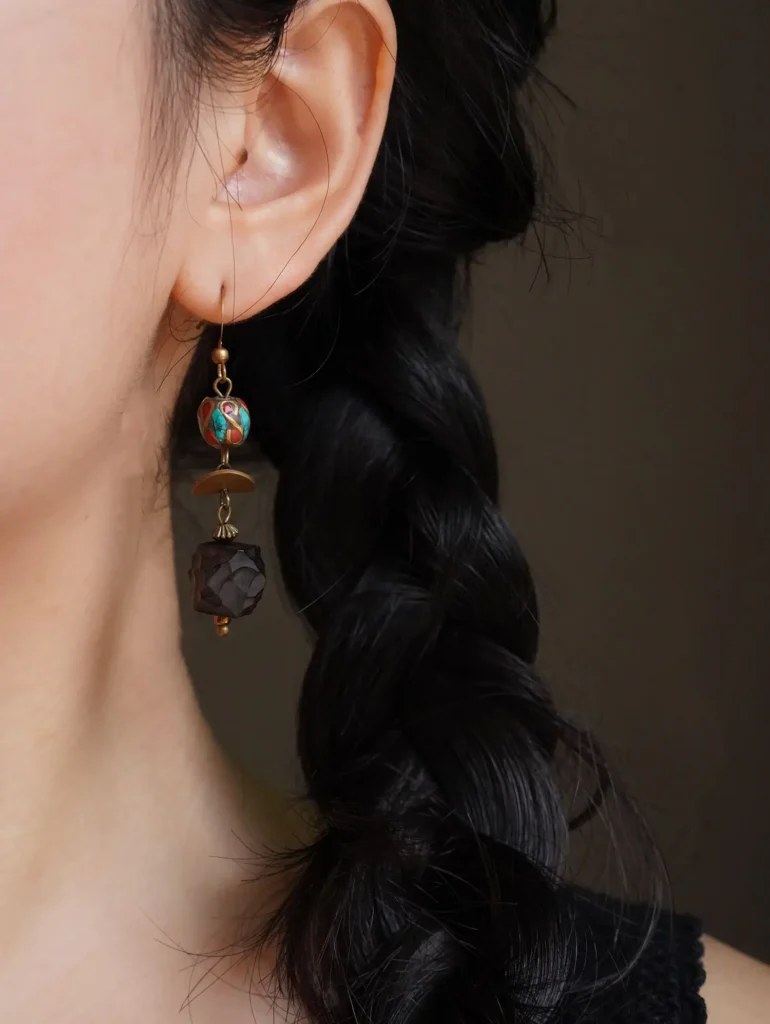 Close-up details of Jewea handmade earrings designed for stylish daily wear.