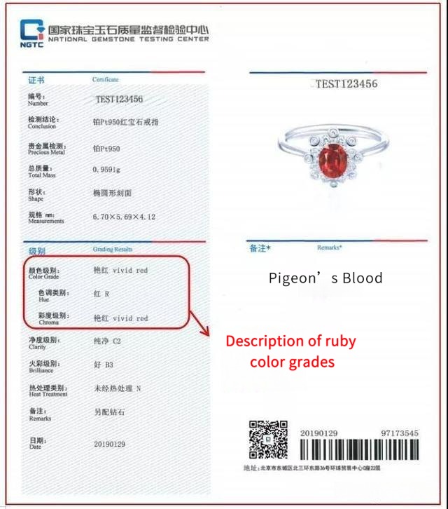 Certificate from NGTC (National Gemstone Testing Center)