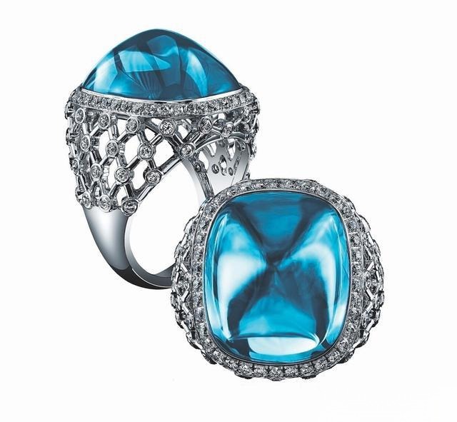 Two blue topaz rings, illustrating safe use of irradiated gemstones — Are irradiated gemstones safe?