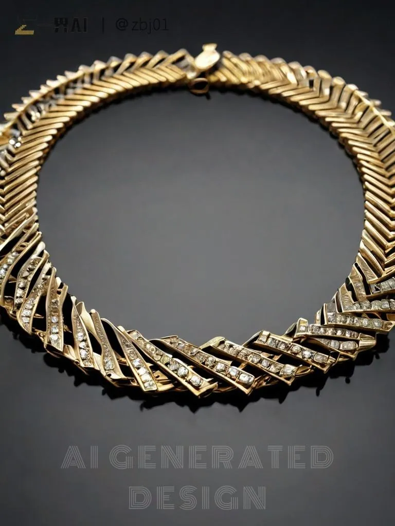 An illustration of a flexible gold necklace with a herringbone pattern. The design features small, slanted links that are laid flat and interlock to create a smooth, fluid surface with a distinctive "V" shaped texture.