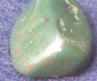 High-quality Blood Drop Jasper showing slight translucency and semi-transparency