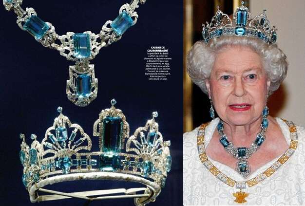 Queen Elizabeth wearing luxurious jewelry showcasing royal elegance
