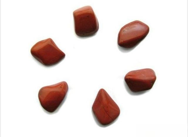 Small rough pieces of Red Jasper, showing Jasper vs Nephrite Jade differences, with hematite and goethite inclusions.