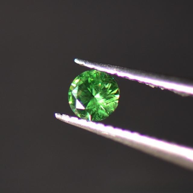 Russian demantoid garnet showing vivid green color and high brilliance in the garnet family gemstone guide