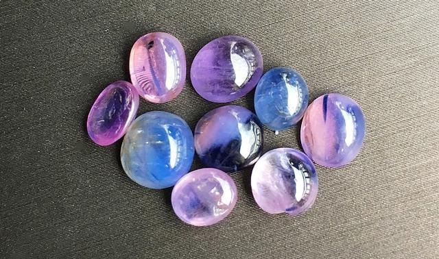 Vietnam Pink Sapphires specimen showing visible color areas, patches, and streaks to the naked eye