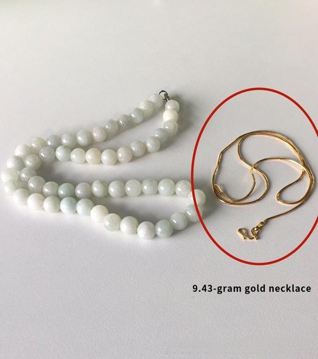 Gold snake chain, 9.43 grams, before Jewea jewelry redesign service, fragile and outdated style