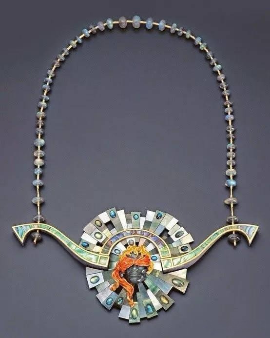 Necklace featuring a bull-head pendant, blending mythological symbolism with dark-romantic artistic design
