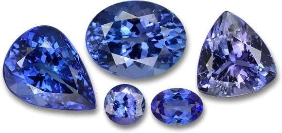 Vibrant Tanzanite gemstone showcasing deep violet-blue hues and natural brilliance