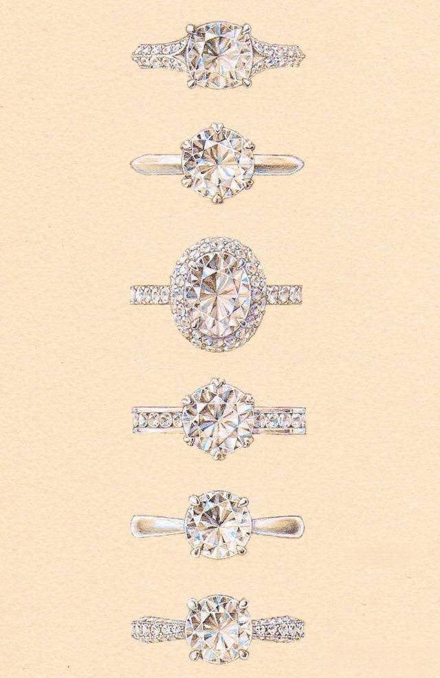 A collection of rings featuring traditional band designs, showcasing classic styles such as straight, tapered, and polished bands with timeless elegance.