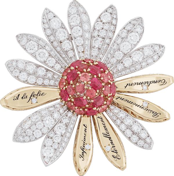 Van Cleef & Arpels Le Secret collection flower jewelry.