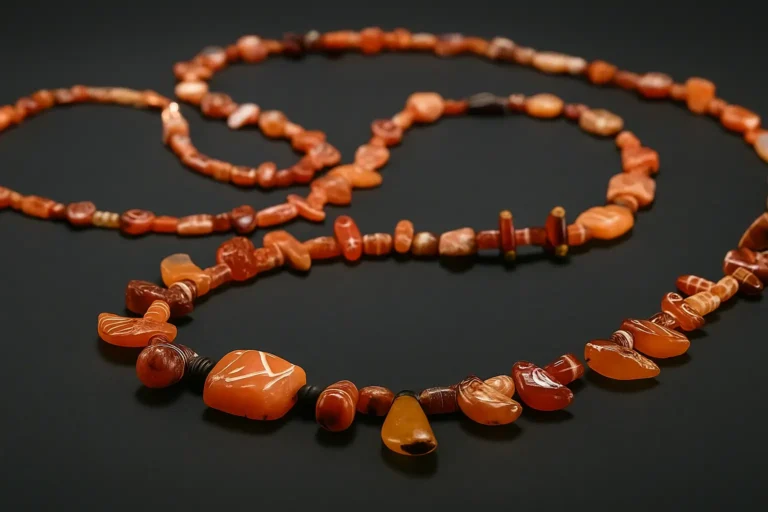 Indus Valley Jewelry, showcasing ancient beaded designs and rich craftsmanship.