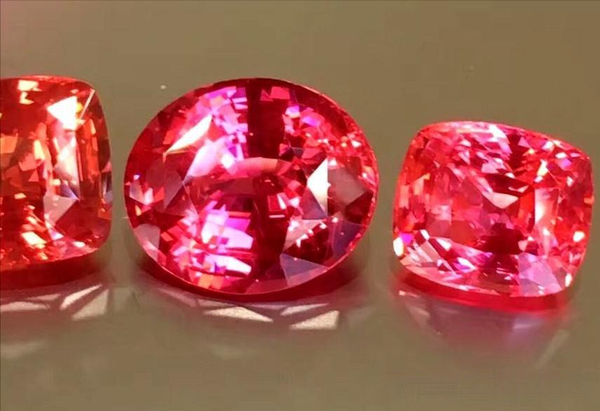 High-quality vivid pink spinel, showcasing its vibrant color and excellent clarity.