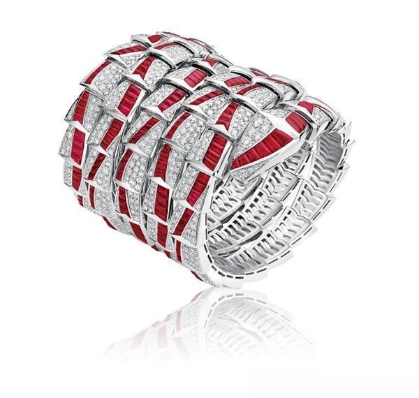 Handcrafted platinum ring featuring a brilliant ruby gemstone