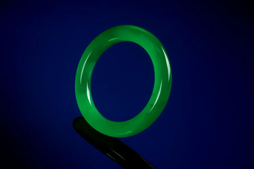 An exceptional, high-grade Jadeite (Hard Jade) bangle, representing a significant long-term jewelry investment.