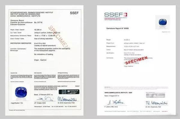 SSEF gemstone certificate demonstrating why a Gemstone Certificate Needed for museum-grade, historic, and scientifically verified gemstones.