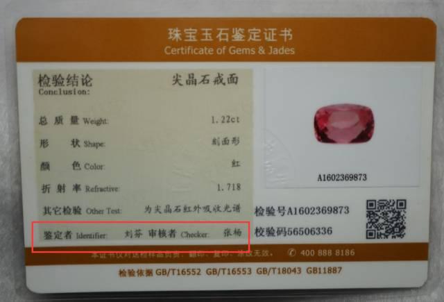 Red circle highlighting authorized gemologist signatures to spot a fake jewelry certificate.