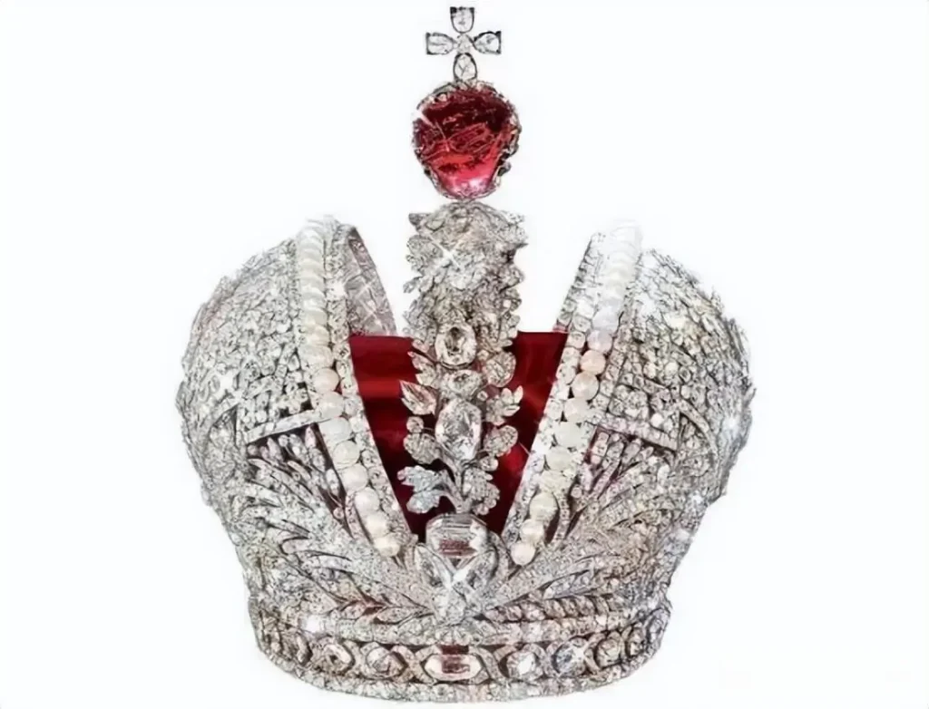 The Great Imperial Crown of Russia featuring a massive red spinel once mistaken for ruby.