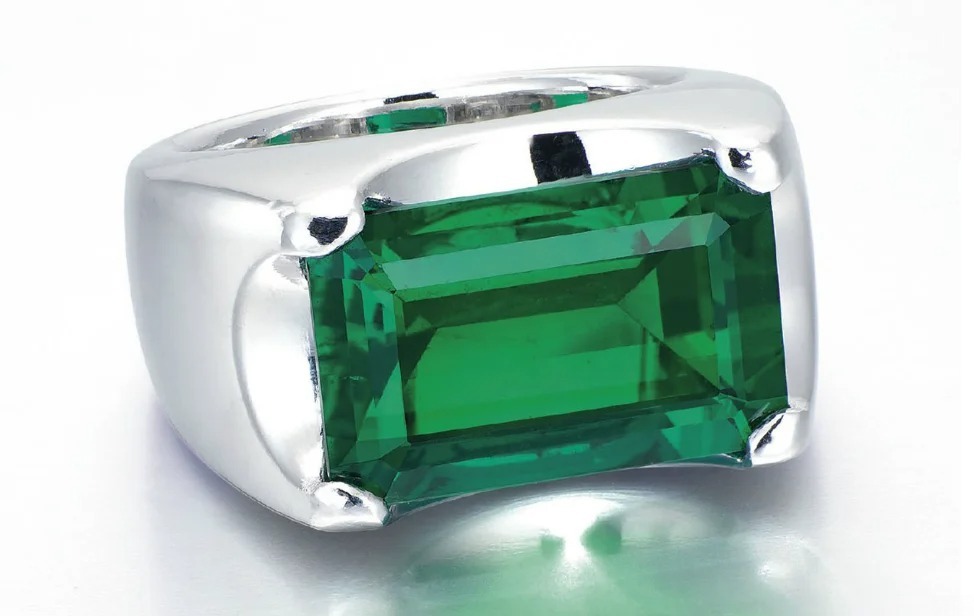 A 10.11-carat Afghan emerald sold for 17.56 million HKD at Christie's Hong Kong auction.