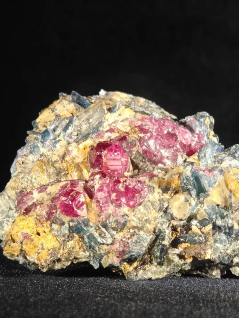 A high-quality Winza ruby crystal specimen from Tanzania, known for its natural red color.