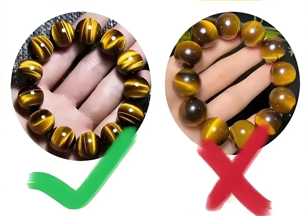 Side-by-side comparison of earthy natural Quartz beads and vibrant, neon-dyed specimens.