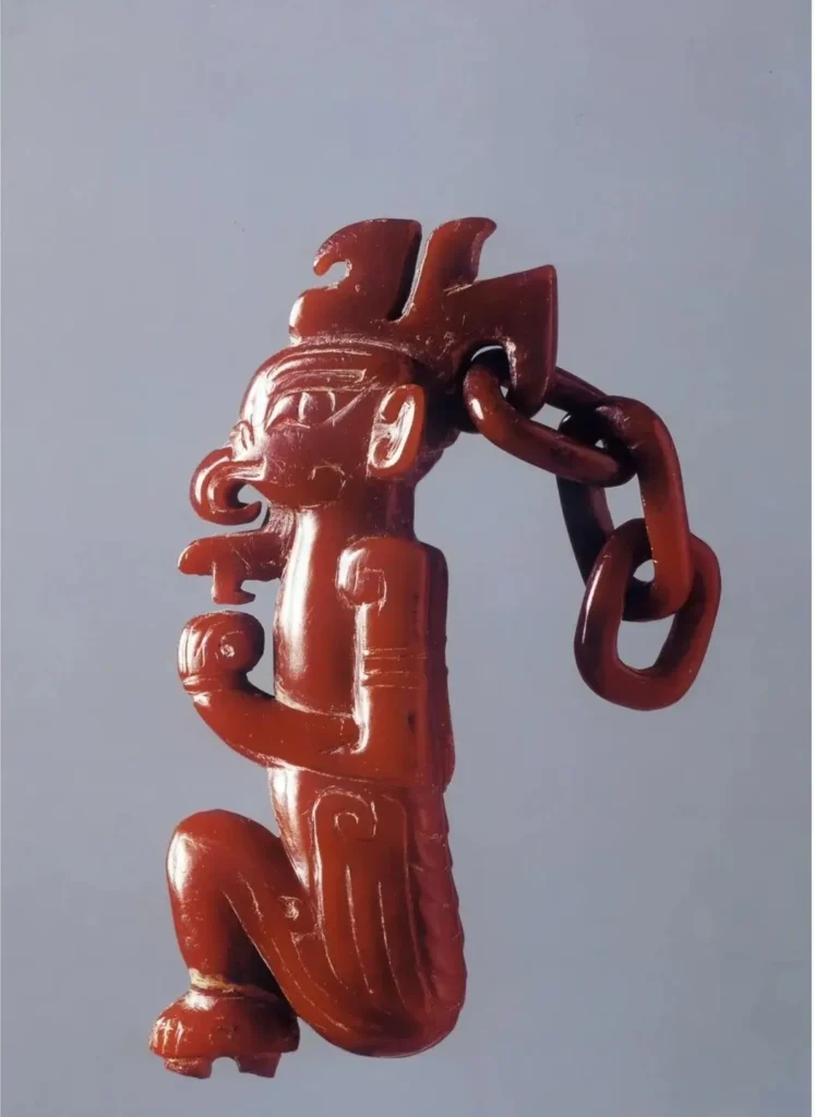 Shang Dynasty Yuyuren jade figure.